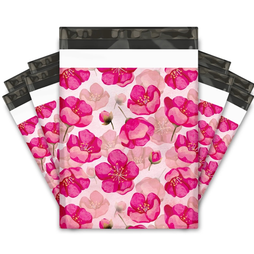20 Pink Poppy Poly Mailers 10x13 Shipping Bags Boutique Mailing Envelopes 🌸
